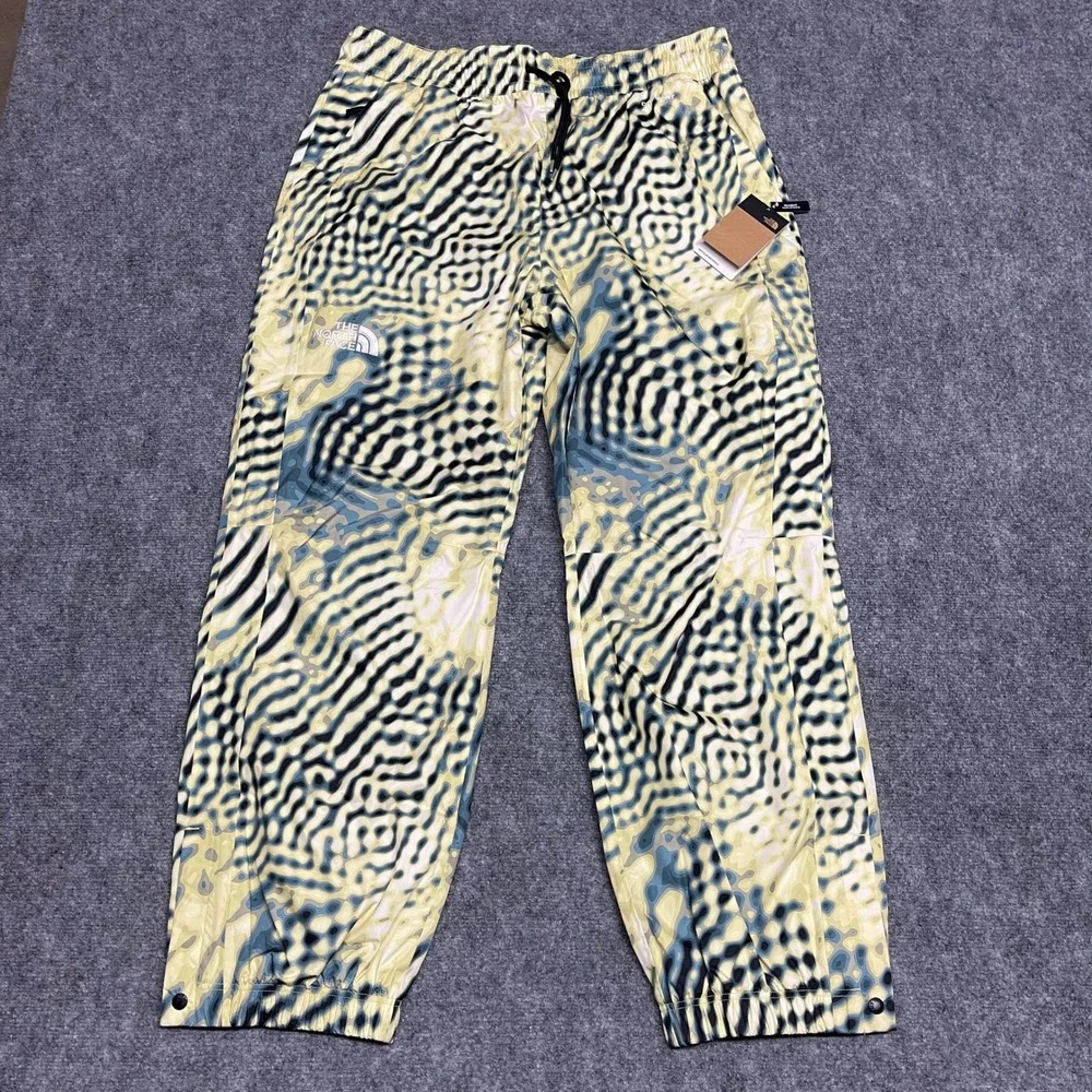 The North Face Build Up Pants Mens Yellow XXL Long Nettle The Lift Print DryVent